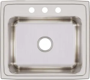 Elkay Lustertone DLR2219103 Single Bowl Top Mount Stainless Steel Sink