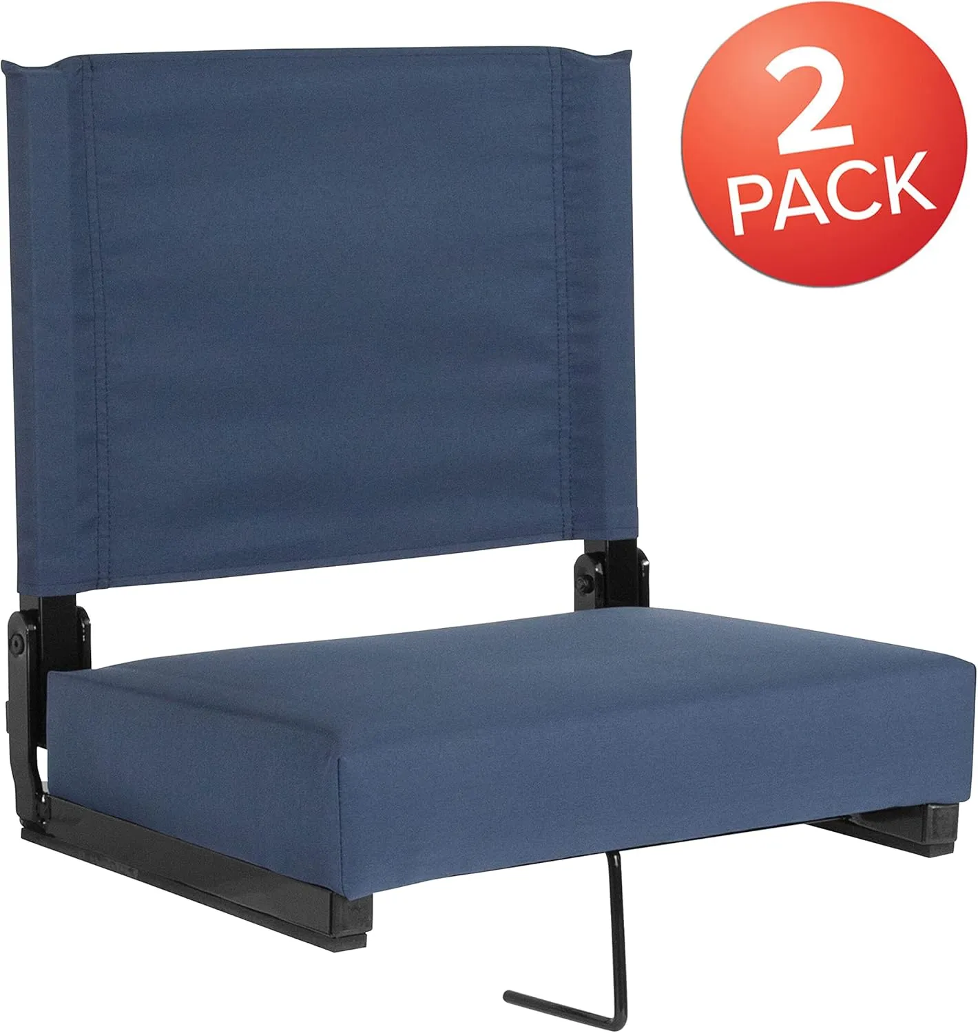 EMMA   OLIVER Lightweight Stadium Chair with Ultra-Padded Seat, 500 lb. Rated