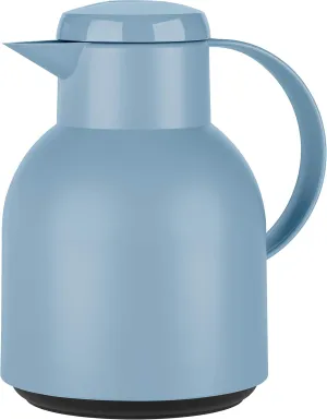 Emsa Samba , Plastic Thermal Jug 1 Litre, Powder Free, Blue