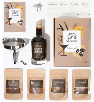Espresso Martini Infusion Kit | Homemade Cocktails Kit | Espresso Martini Kit | Natural Cocktail Blends | Gift for Men & Women | Birthday Gifts for Him & Her