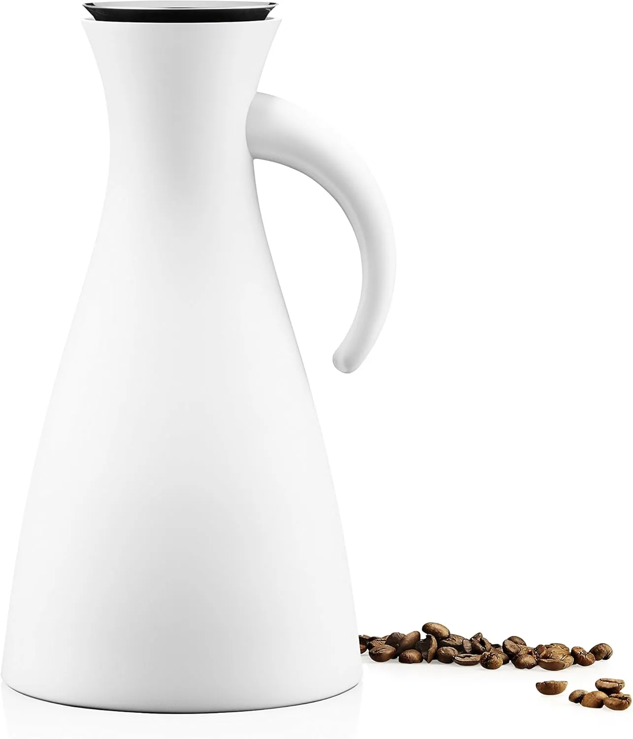 Eva Solo, 5706631072960, 502802 jug, 1 L, Stainless Steel, Matte White, 15.5 x 15.5 x 29 cm
