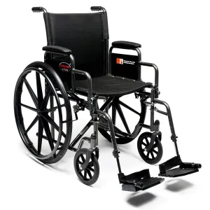 Everest & Jennings Advantage LX Wheelchair, Everyday Value for Adult Use, 20" Seat