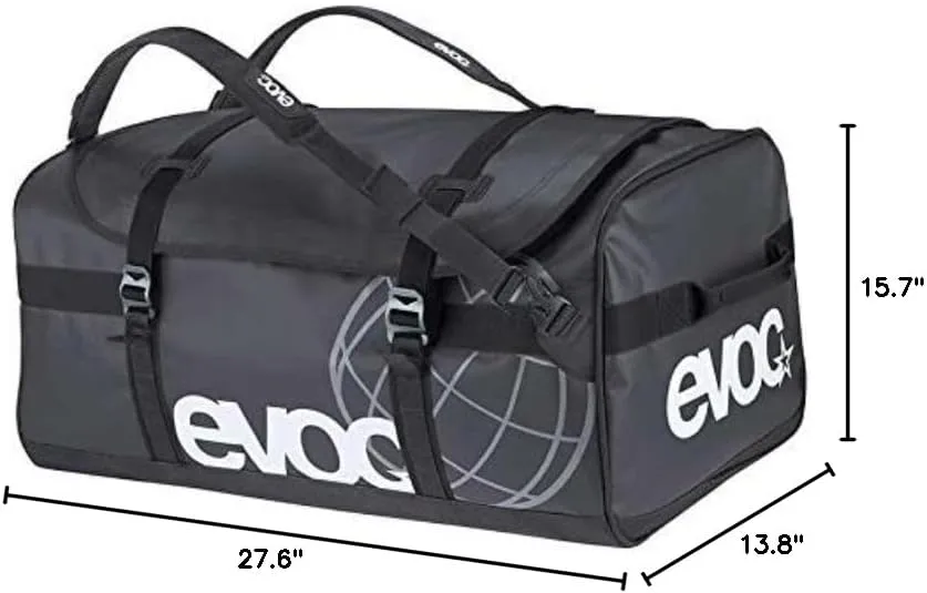 Evoc Travel Duffle Bag Large 60L With External Pockets (Carbon Grey/Black, 60L)