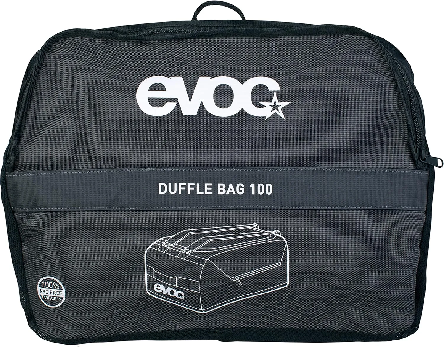 Evoc Travel Duffle Bag Large 60L With External Pockets (Carbon Grey/Black, 60L)