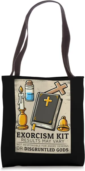 Exorcism Kit Demonic Possession Satan Banish Demons Tote Bag