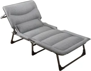 EYPKPL cots for Sleeping Folding Camping Cot Adjustable 4-Position Backrest Cots for Camping Load 150kg Camping Cots Portable Camping Cots for Adults Stretching Freely