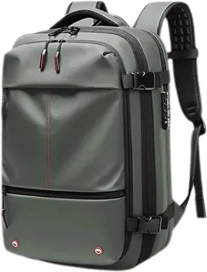 Ezyvac Backpack, 60L Ezyvac Advanced Expandable Air Vacuum Compression Travel Rucksack, Waterproof Anti-Theft (A-Green1)