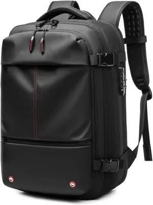 Ezyvac Backpack, 60l Vacpack Backpack with Vacuum Compression, Multifunctional Waterproof Expandable Anti-Theft Pack (Black-1.0, Without Air Pump)