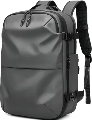 Ezyvac Backpack, 60l Vacpack Backpack with Vacuum Compression, Multifunctional Waterproof Expandable Anti-Theft Pack (Dark Grey-2.0, Without Air Pump)