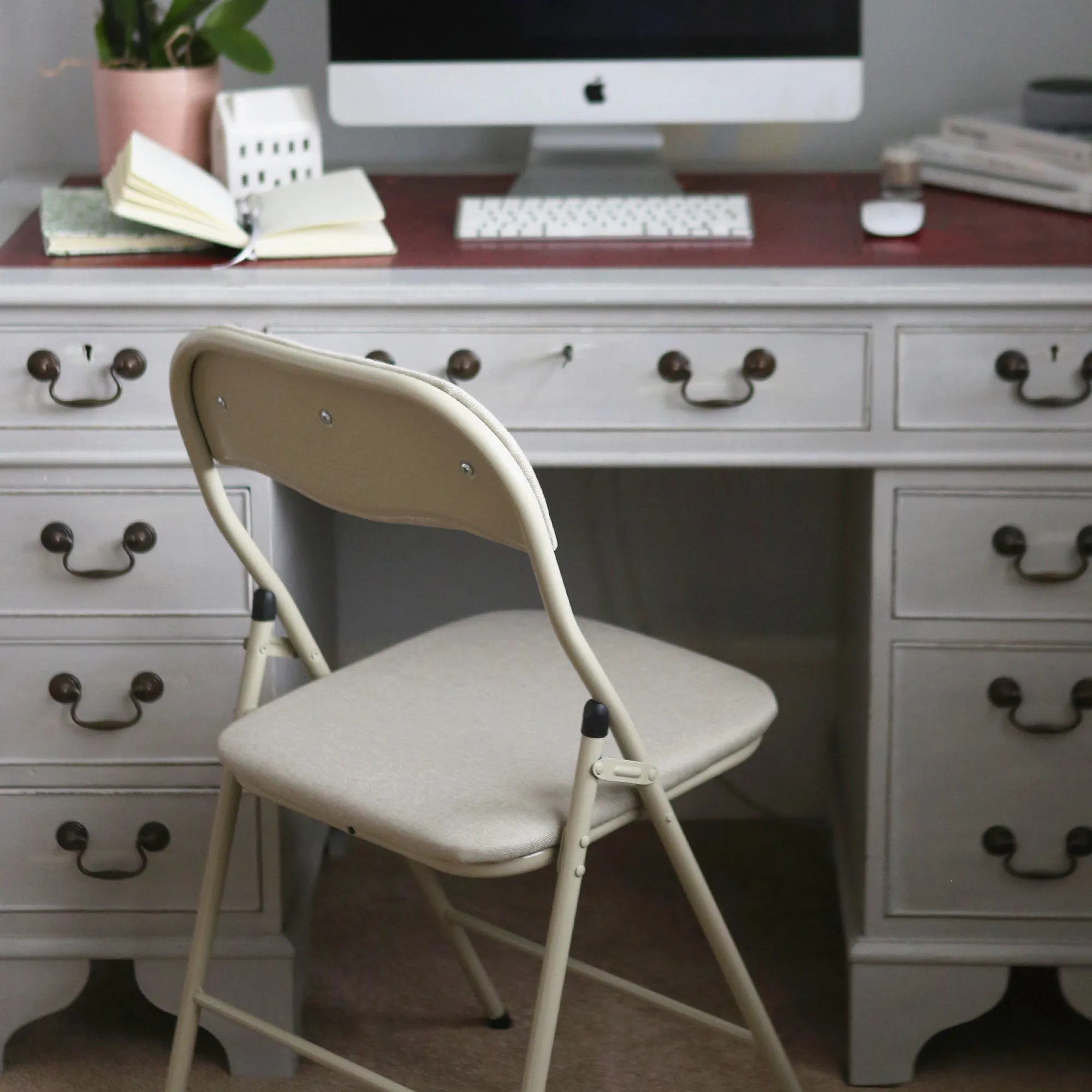 Fabric Padded Metal Folding Chair
