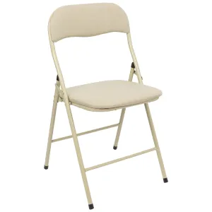 Fabric Padded Metal Folding Chair