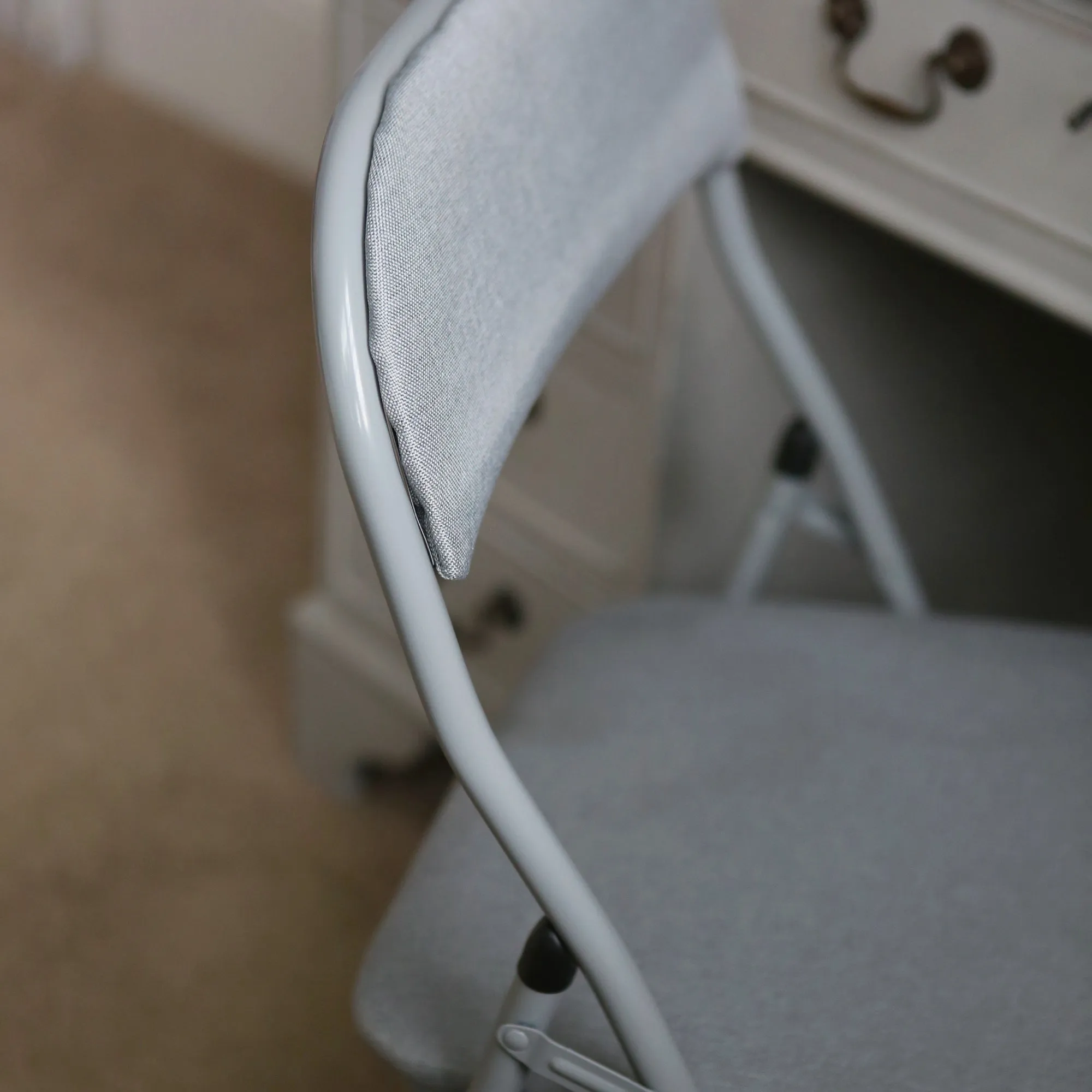 Fabric Padded Metal Folding Chair