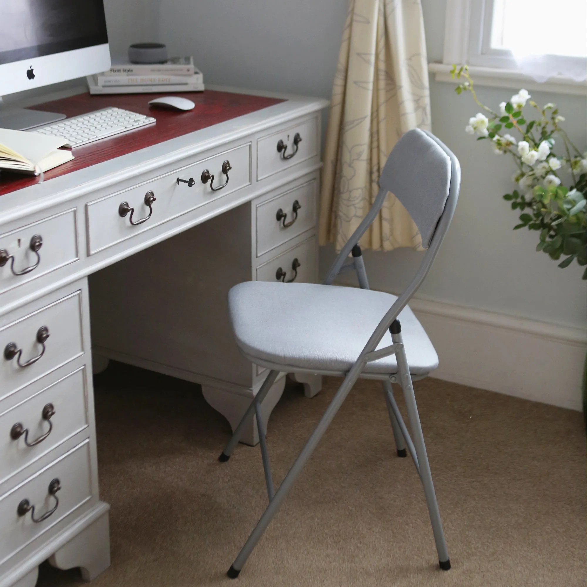 Fabric Padded Metal Folding Chair