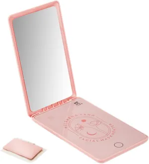 Face Mask Warmer Portable Makeup Mirror Heated Device for Sheet Masks Convenient Setting Facial Care Heater for Women Stylish USB Design for Home Travel