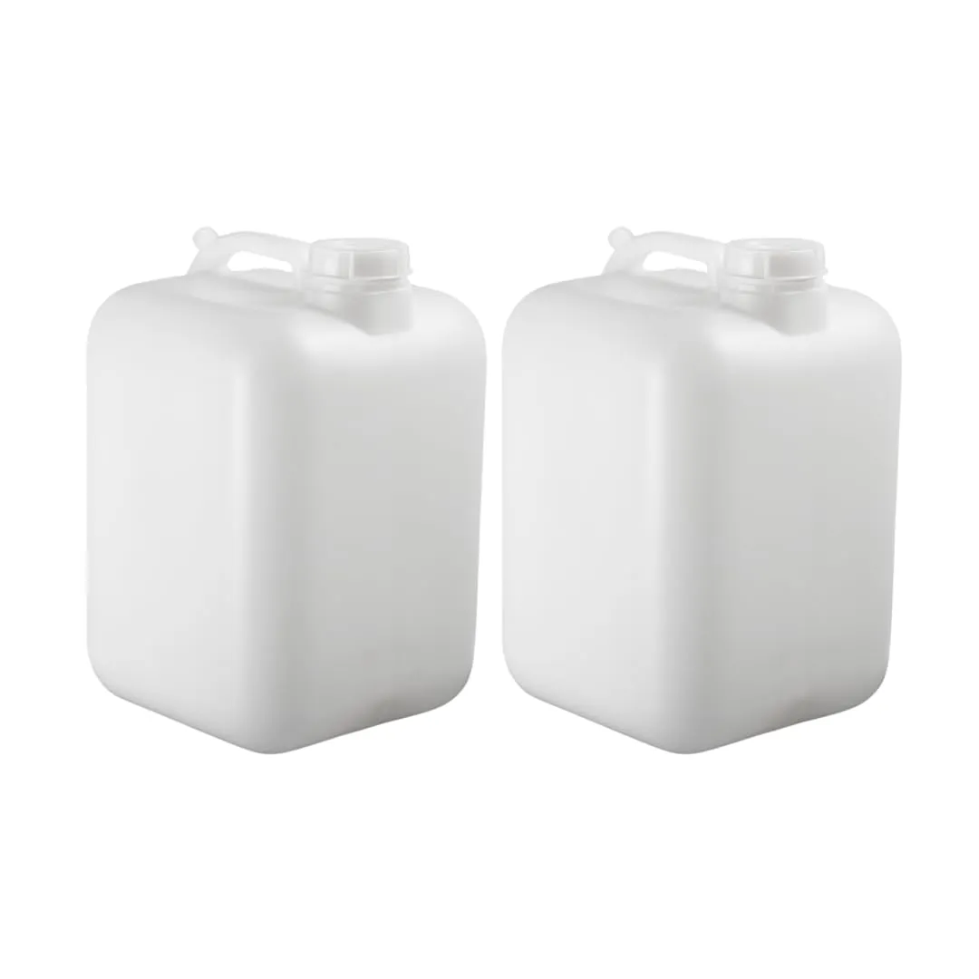 FastRack Hedpak with cap, 2-Pack, 5 Gallon Carboy, White Container, Food Grade – BPA Free, Leak-Proof for fermentation, storage and brewing