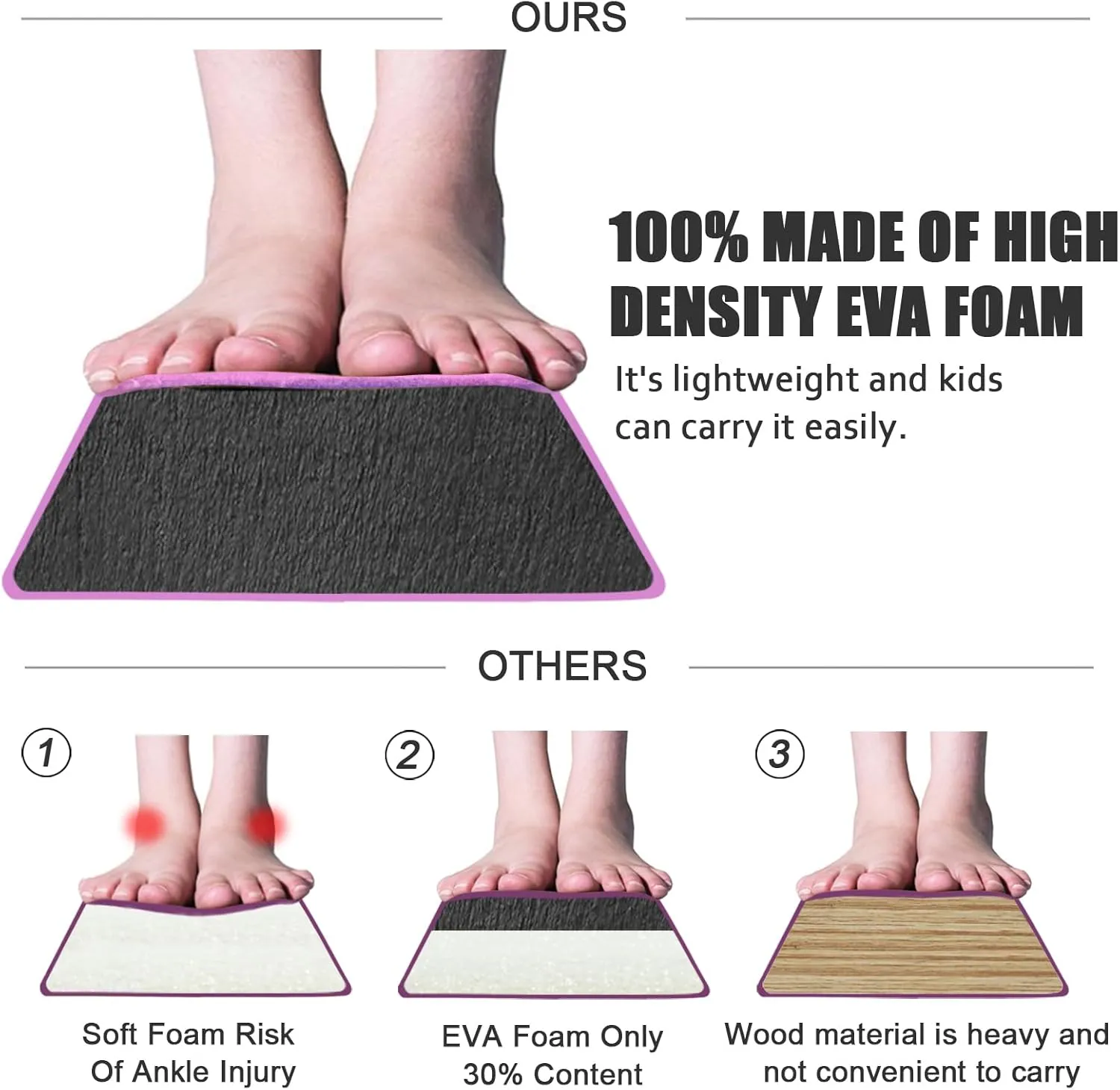 FBSPORT 8ft/9ft/9.5/10ft Balance Beam: Folding Floor Gymnastics Equipment for Kids Adults,Non Slip Rubber Base, Gymnastics Beam for Training, Physical Therapy and Professional Home Training