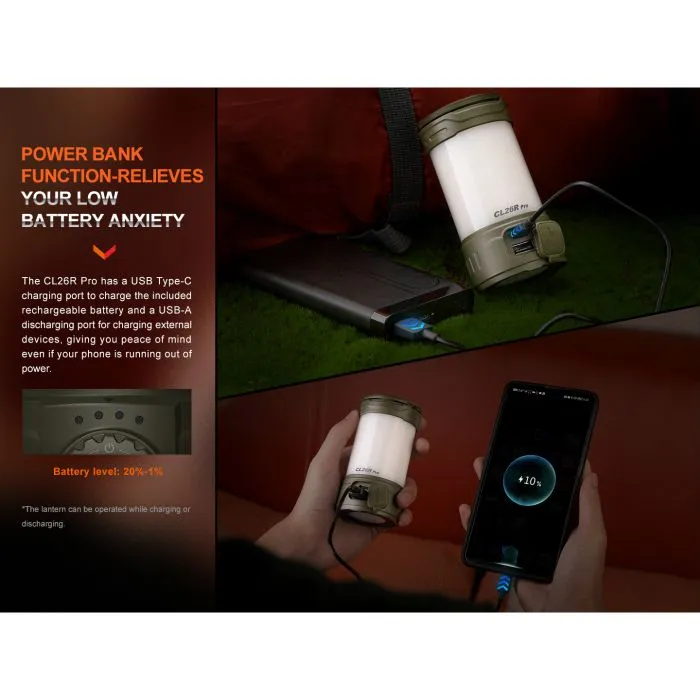 FENIX CL26R PRO Multifunctional Rechargeable Camping Lantern 多功能營燈(可作緊急行動電源)