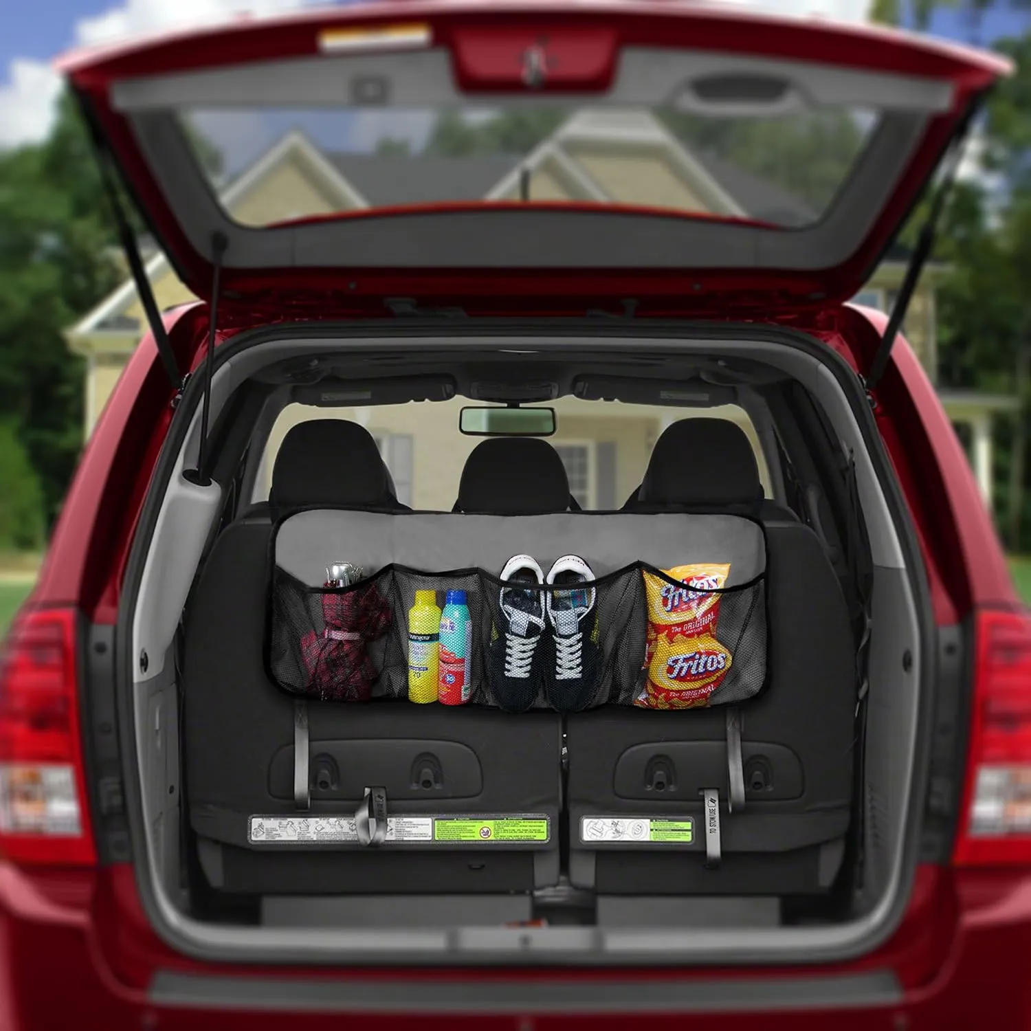 FH Group E-Z Travel™ Multi-Pocket Storage Collapsible Car Trunk Organizer (Easy Carry Perfect for Garage or Grocery Store, 1 Pack) Gray