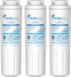 Filterlogic UKF8001 Replacement for EveryDrop® Filter 4, Whirlpool® EDR4RXD1, Maytag® 4396395, UKF8001AXX-200, UKF8001AXX-750, 46-9006, Puriclean II, FL-RF07, Refrigerator Water Filter, Pack of 3