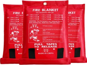 Fire Blanket - Emergency Blanket, 2 Pack 72" x 72" Fire Extinguisher for Home Kitchen, Fiberglass Fire Blankets Emergency for Home, Prepared Hero Fire Blanket for Home