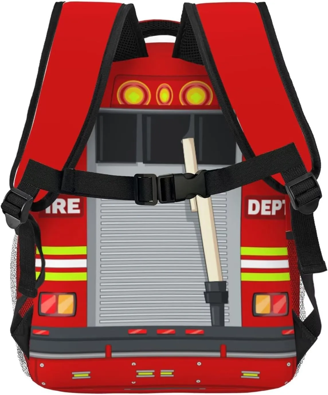 Fire Truck Backpack for Kids Boys Girls, Funny Bookbags For Elementary Middle School, Large Travel Laptop Backpacks, Durable Lightweight School Bags