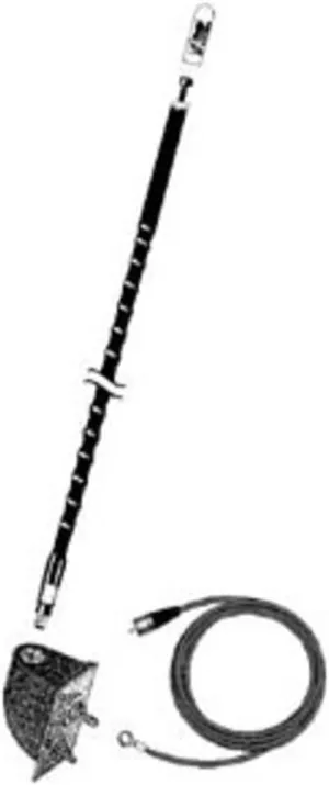 Firestik 3' (92cm) Single Side Mount Lightweight "NGP" kit (Black)