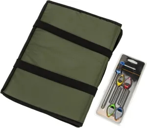 Fishing Unhooking Mat Carp Unhooking Mat 3-Fold Landing Pad with Baiting Needle Foldable Padded Outdoor Fishing Tool