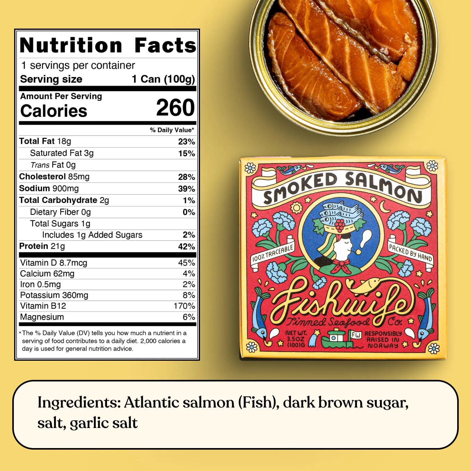 Fishwife Smoky Trio 3-Pack (Smoked Rainbow Trout, Smoked Atlantic Salmon, Smoked Mackerel) | MSC-Certified Sustainable Seafood, High Protein, Gluten Free | Handpacked in BPA-Free Tins