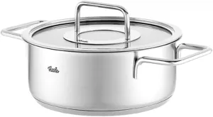 Fissler Pure Collection Stainless Steel 2.7 Quart Rondeau with Glass Lid