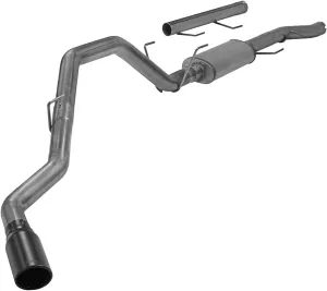 Flowmaster 717930 FlowFX Cat-Back Exhaust Kit Single Side Exit 3.5 Inch 409 Stainless Steel 5 Inch Black Ceramic Coated 304 Stainless Steel Tip Compatible with 2014-2024 RAM 2500 3500 6.4L 2/4WD