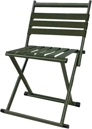 Foldable Chair Stool with Back Support Breathable with Non-Slip Cover Solid Folding Seat Camping Gear for Travel Picnic Home, Small