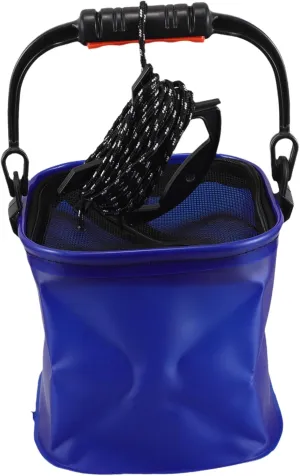 Foldable Eva Bucket with Lid Collapsible Water Container Outdoor Fishing Gear Bucket Sealant