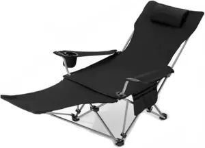 Foldable Recliner, Zero Gravity Chair, for Adults Portable Outdoor Lightweight Sun Chairs with Carry Bag,for Camp Picnics Fishing, Second gear