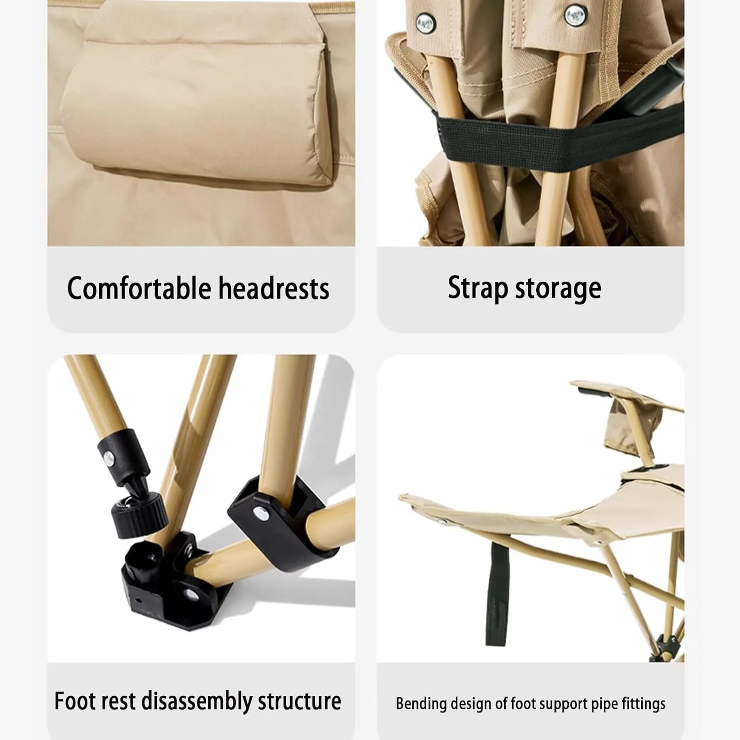 Foldable Recliner, Zero Gravity Chair, for Adults Portable Outdoor Lightweight Sun Chairs with Carry Bag,for Camp Picnics Fishing, Second gear