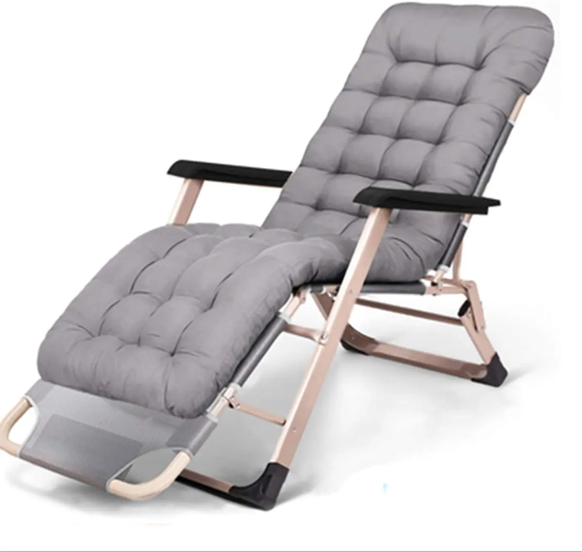 Foldable Recliner,Zero Gravity Chair Thickened Camping Recliner with Adjustable Sliding Headrest Folding Reclining Recliner Suitable