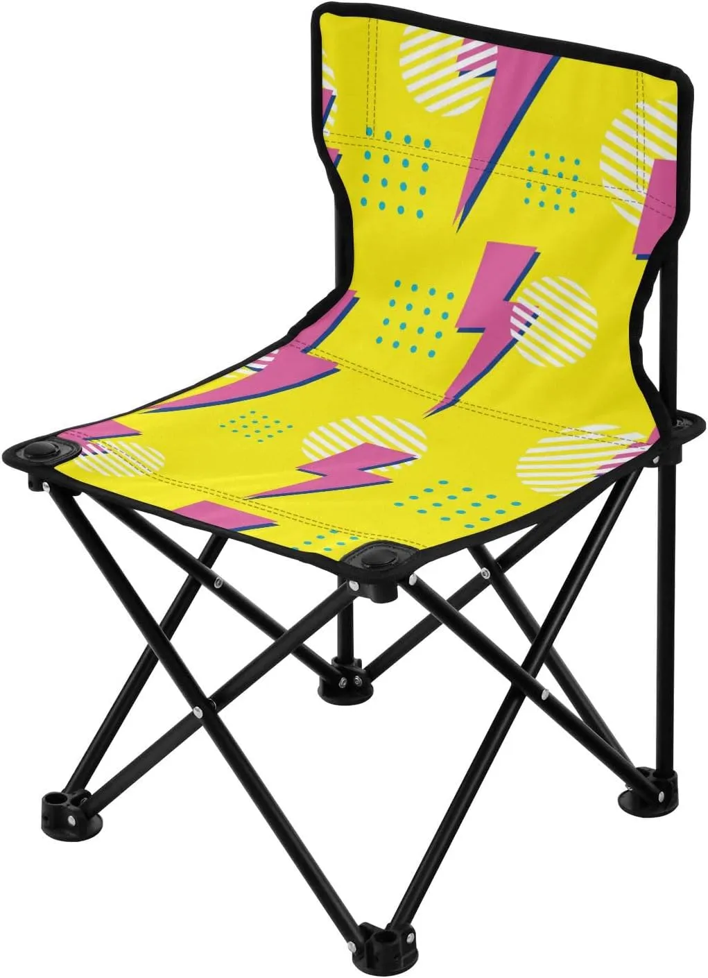 Foldable Retro Style Backpacking Camp Chair Ultralight Backpack Chairs for Adults with Carrying Bag Travel Chairs for Adults for Sports Picnic