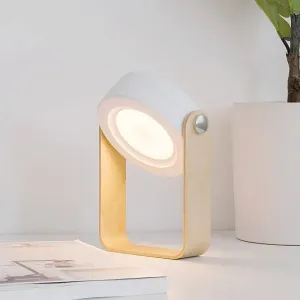 Foldable Wooden LED Night Lamp – Wood Handle Portable USB Lantern Light