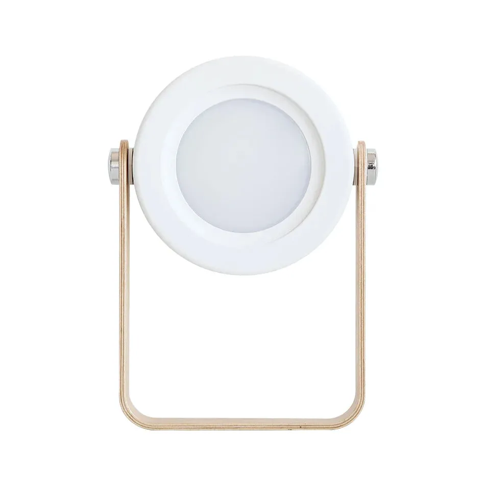 Foldable Wooden LED Night Lamp – Wood Handle Portable USB Lantern Light