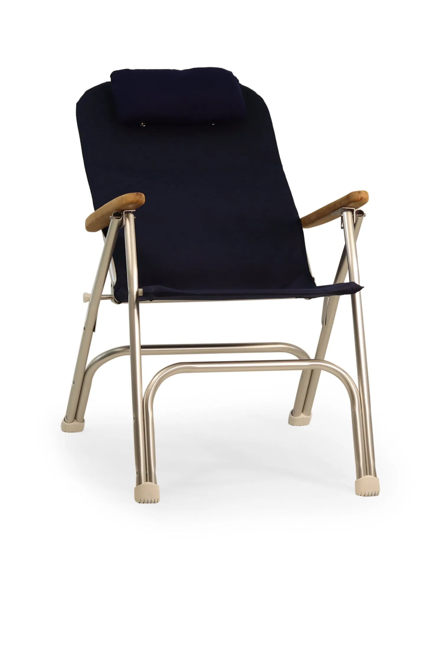 Folding Aluminum RECLINING Boat Chair in 4 Positions. Head Rest.R120   Melamine Table M350X- BR120NB350