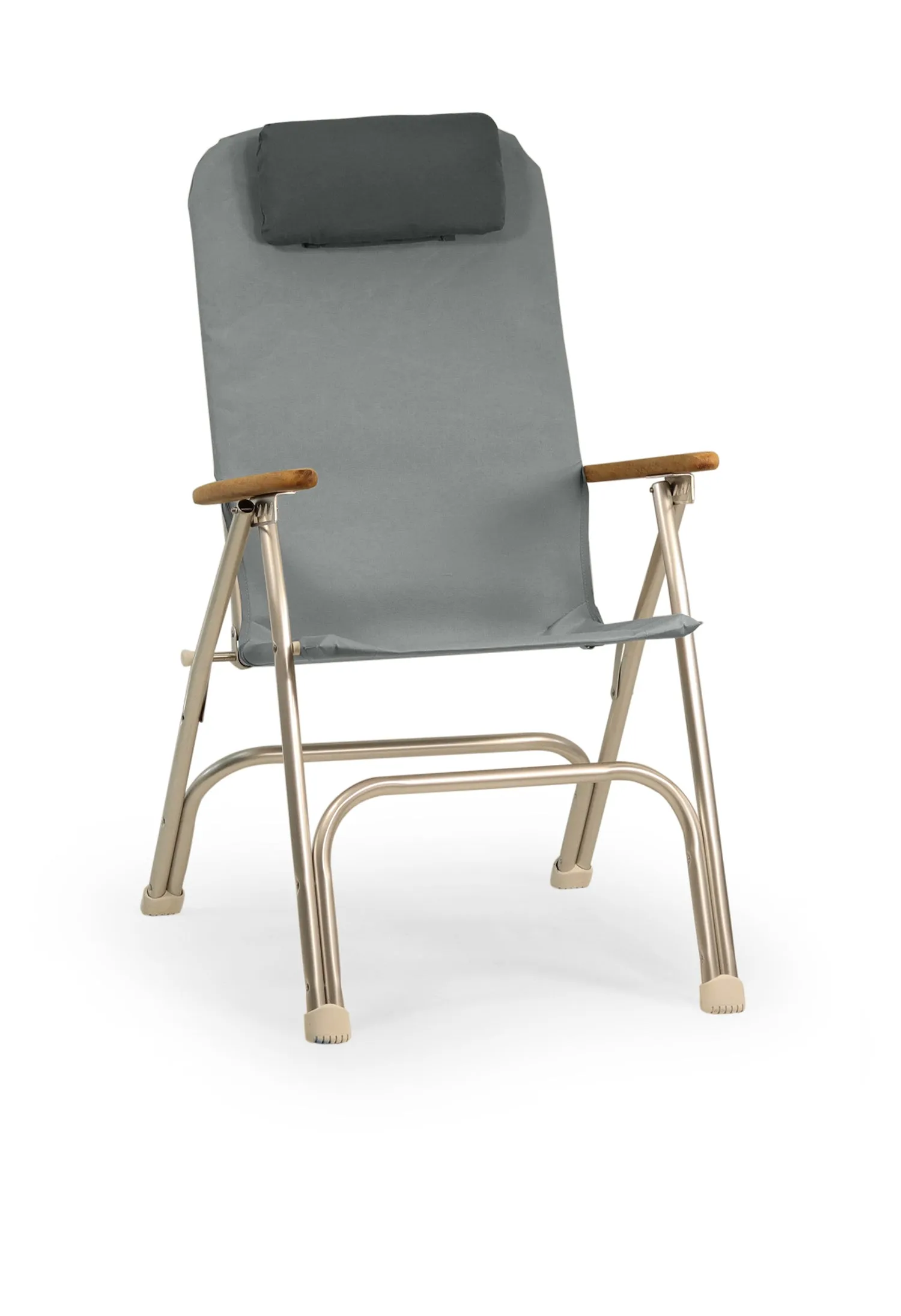 Folding Aluminum RECLINING Boat Chair in 4 Positions. Head Rest.R120   Melamine Table M350X- BR120NB350