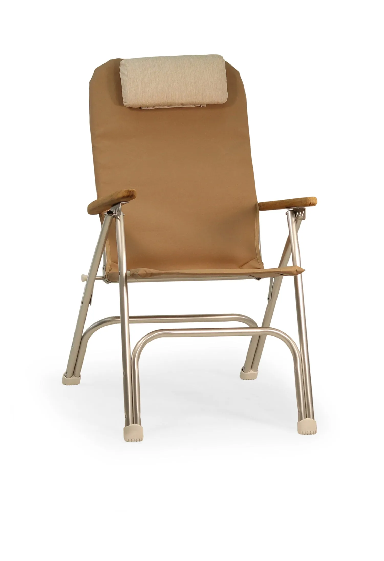 Folding Aluminum RECLINING Boat Chair in 4 Positions. Head Rest.R120   Melamine Table M350X- BR120NB350