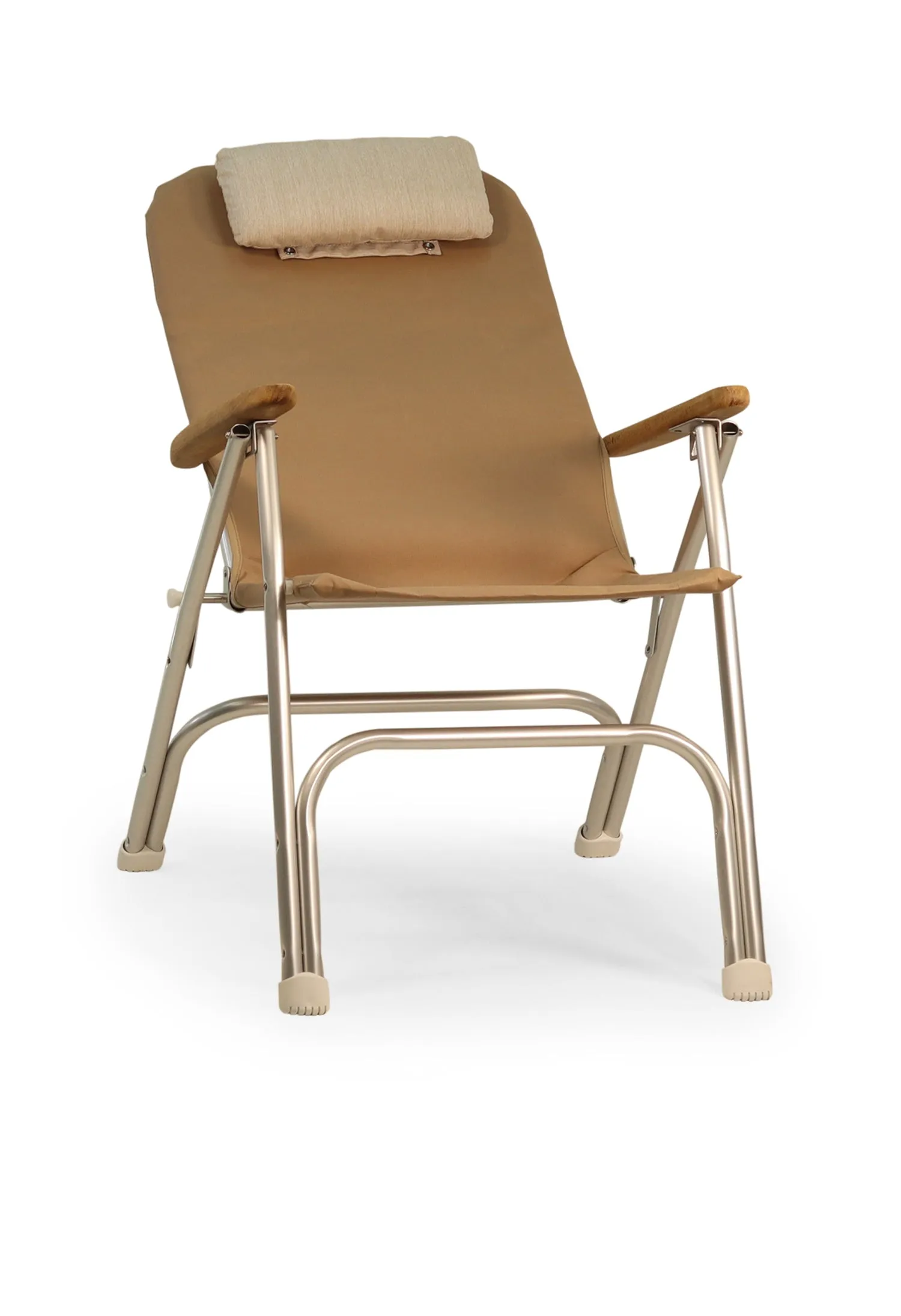 Folding Aluminum RECLINING Boat Chair in 4 Positions. Head Rest.R120   Melamine Table M350X- BR120NB350