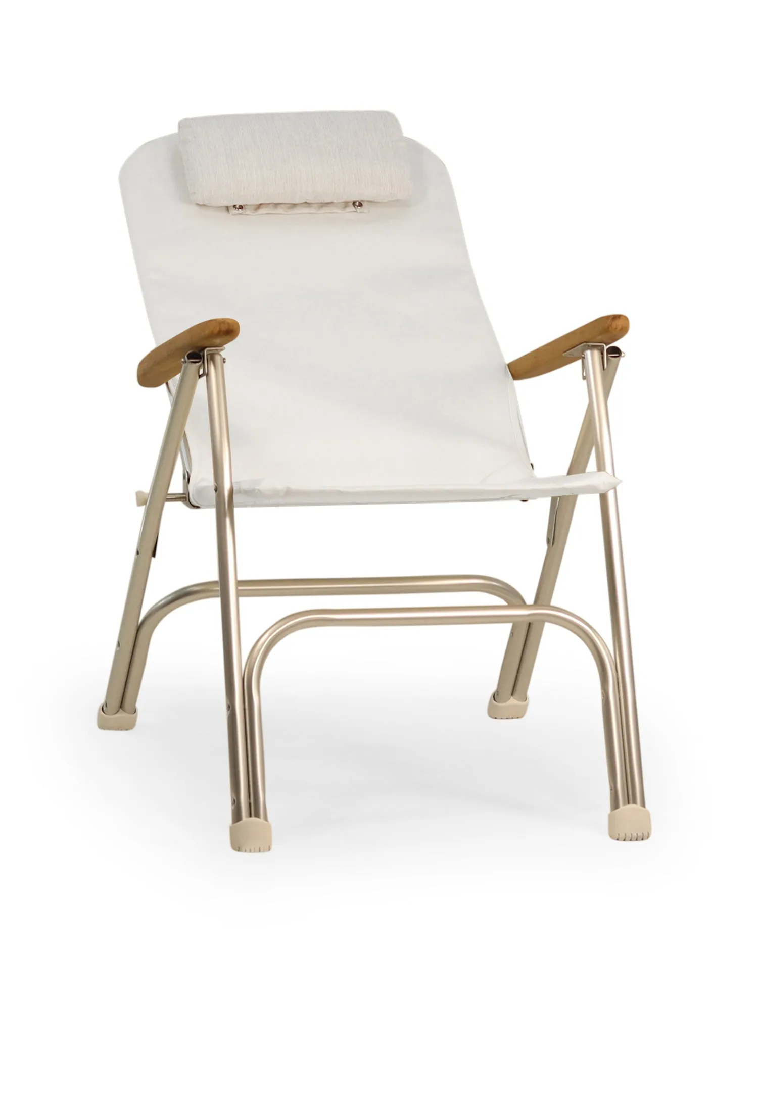Folding Aluminum RECLINING Boat Chair in 4 Positions. Head Rest.R120   Melamine Table M350X- BR120NB350