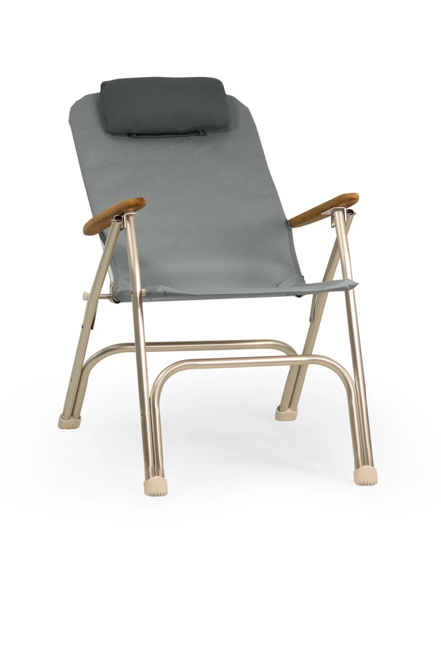 Folding Aluminum RECLINING Boat Chair in 4 Positions. Head Rest.R120   Melamine Table M350X- BR120NB350