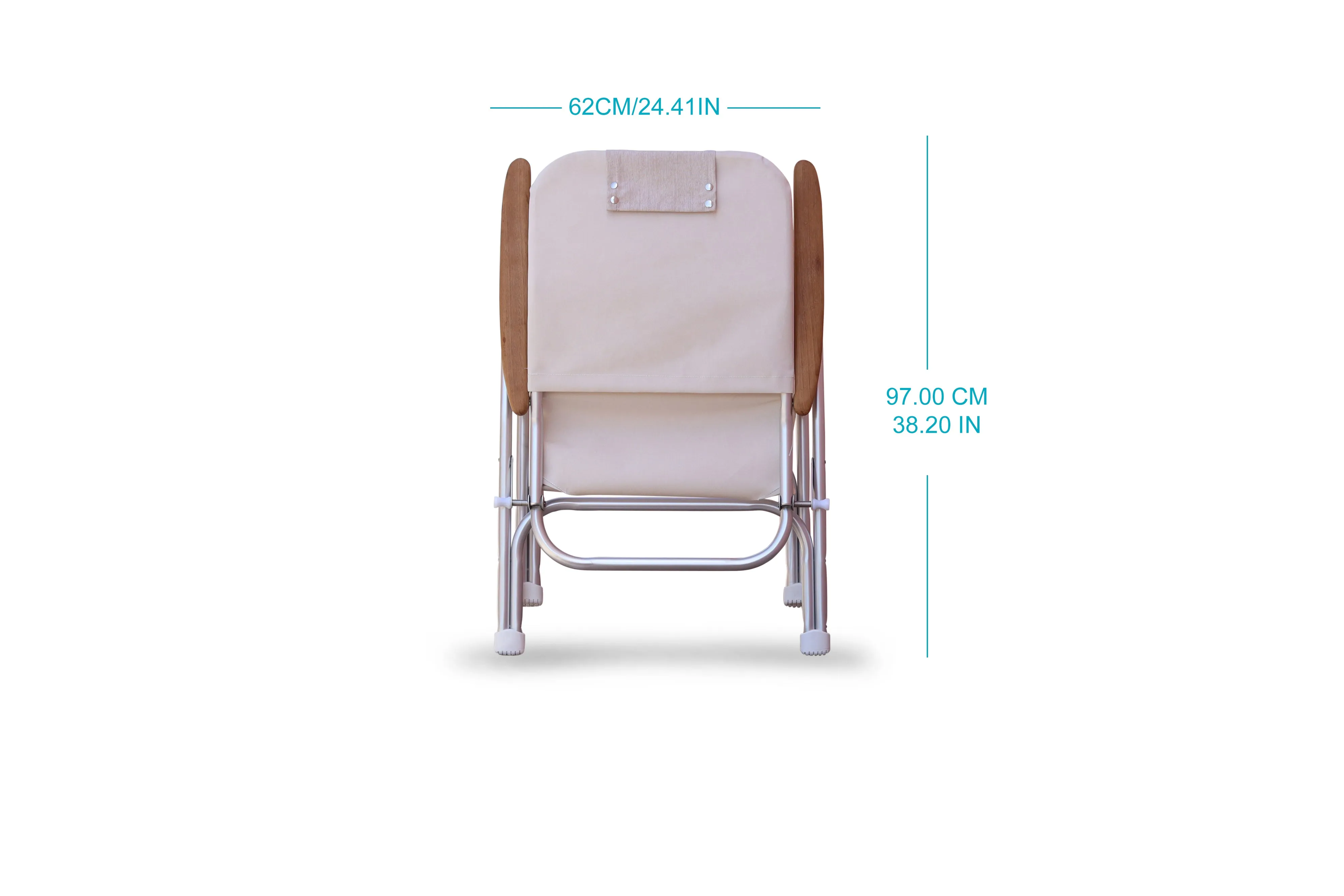 Folding Aluminum RECLINING Boat Chair in 4 Positions. Head Rest.R120   Melamine Table M350X- BR120NB350