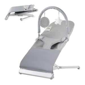 Folding Baby Bouncer Chair for Babies 0-9 Months with Toy Bar