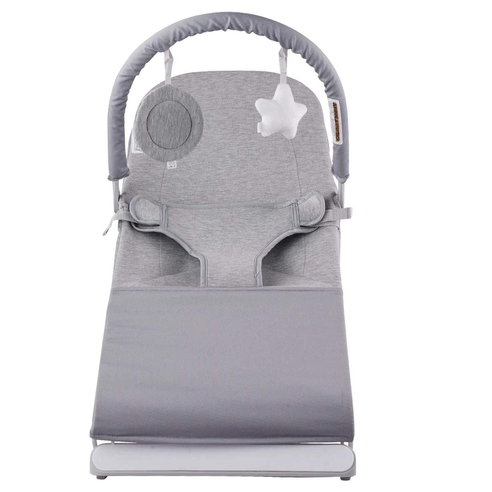 Folding Baby Bouncer Chair for Babies 0-9 Months with Toy Bar