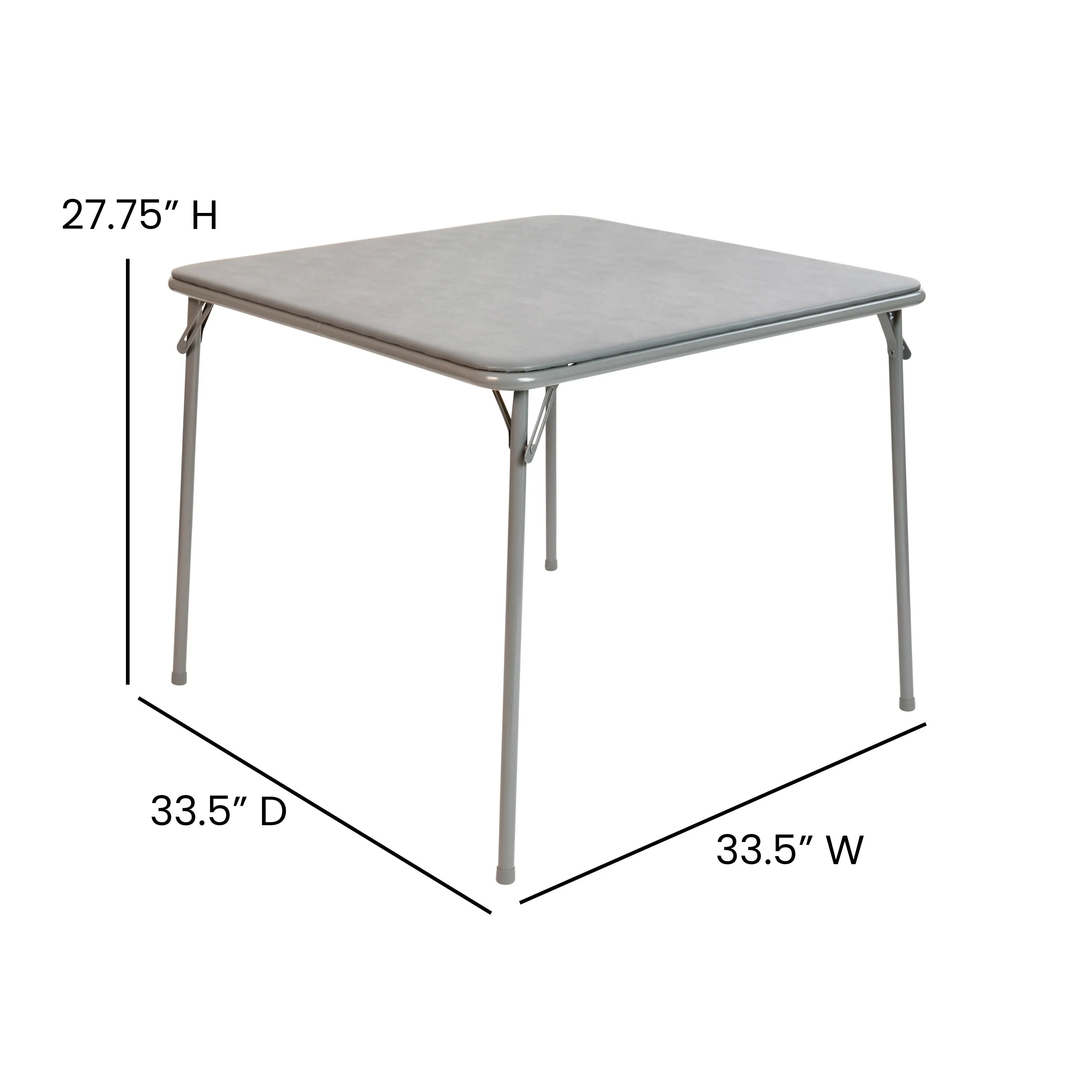 Folding Card Table - Lightweight Portable Folding Table with Collapsible Legs