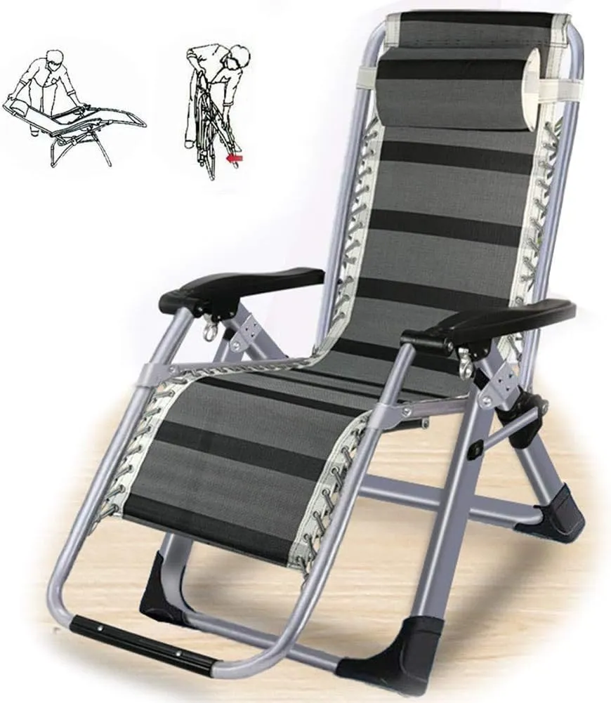 Folding Chair Recliner,Adjustable Reclining Sun Loungers Chairs Heavy Duty Sun Lounger Recliner Chairs Reclining Camping Chairs Office Lunch Break Chair for Outdoor Patio Camping Beautiful scener