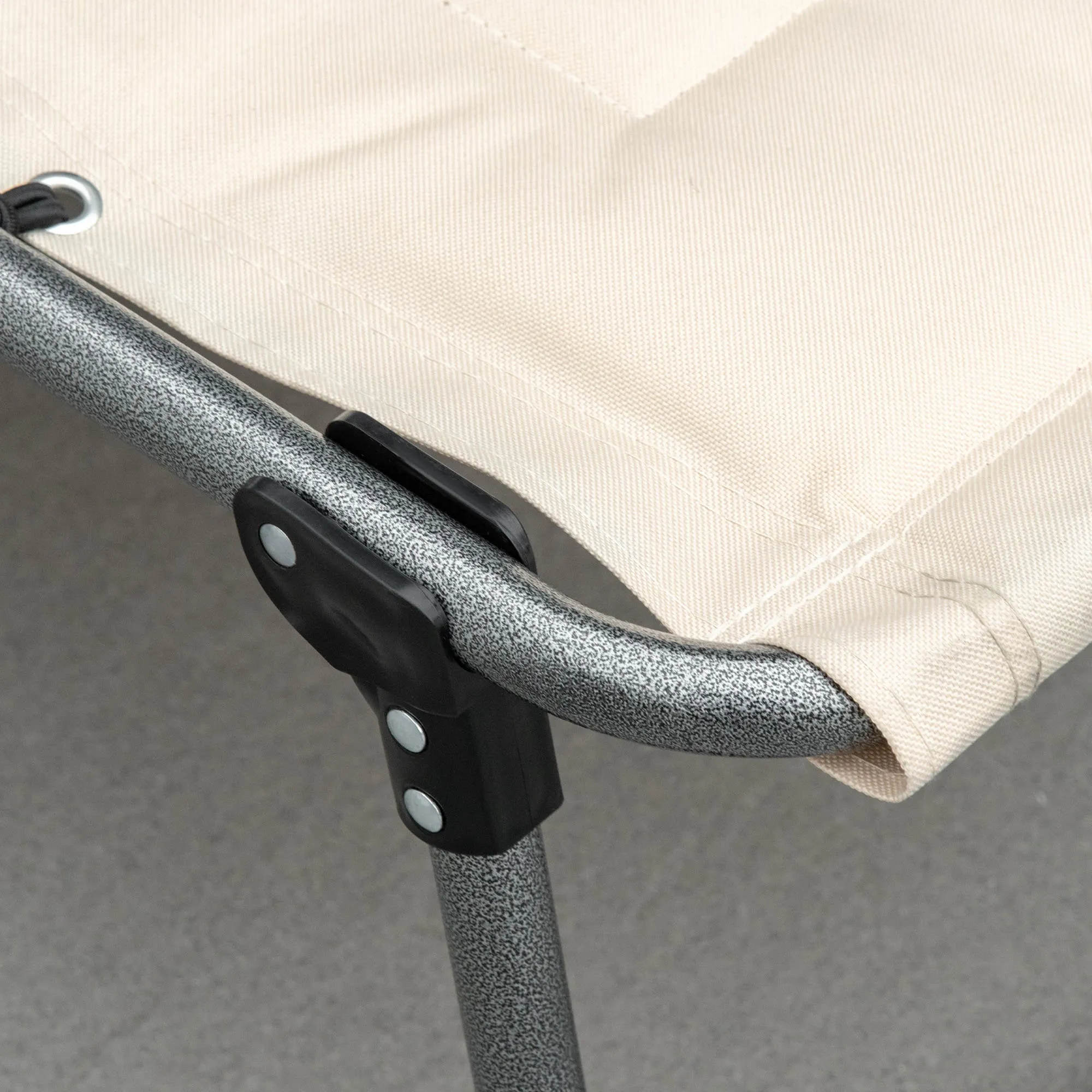 Folding Chaise Lounge Chair Reclining Chair w/ Adjustable Backrest